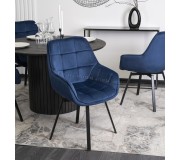 Стул Mebel Elite Luna (Dark Blue/Black)