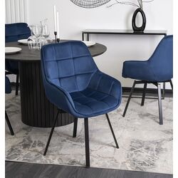 Стул Mebel Elite Luna (Dark Blue/Black)