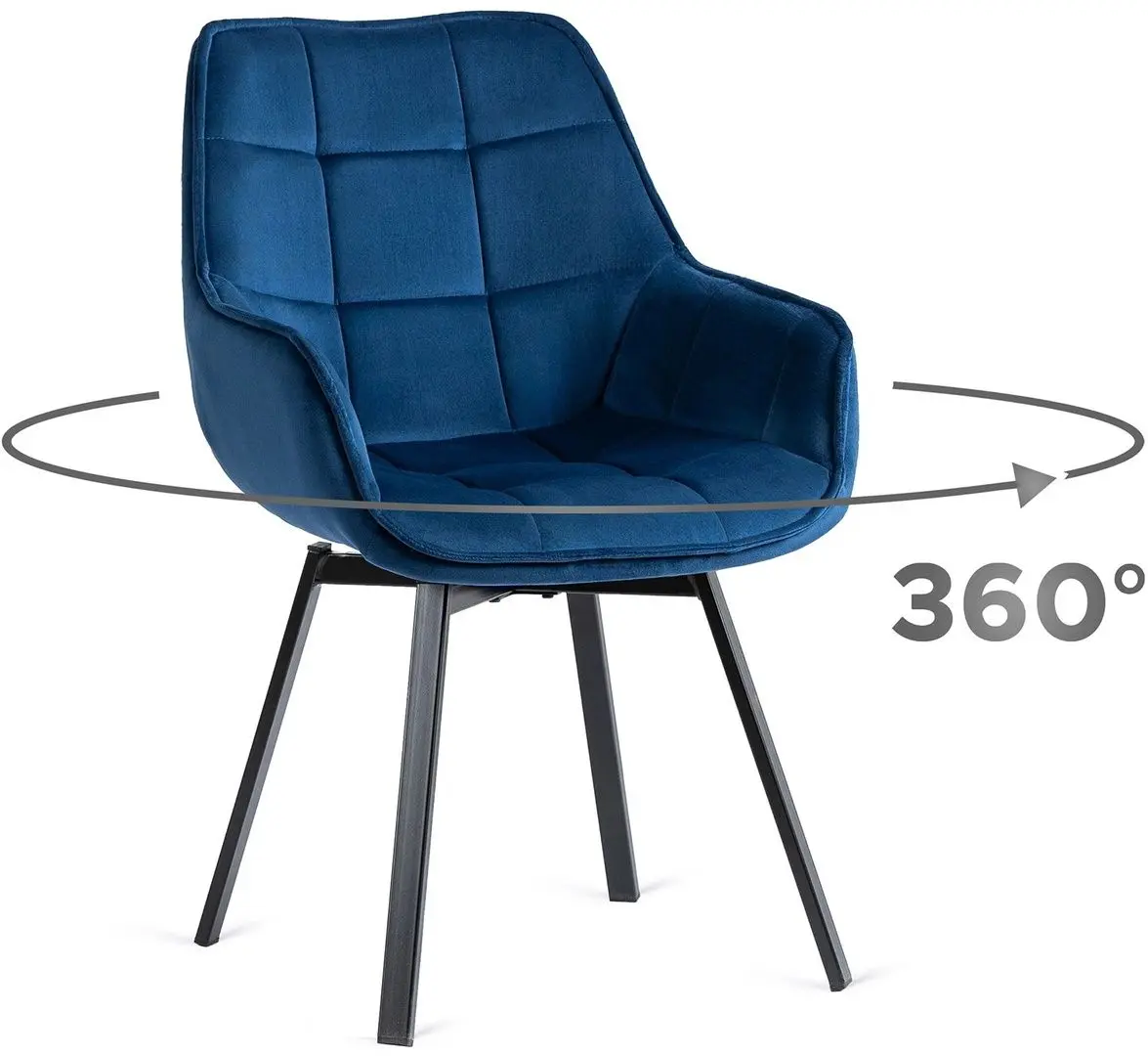 Стул Mebel Elite Luna (Dark Blue/Black)