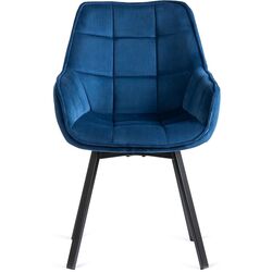 Стул Mebel Elite Luna (Dark Blue/Black) Thumb