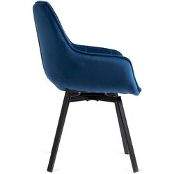 Стул Mebel Elite Luna (Dark Blue/Black) Thumb