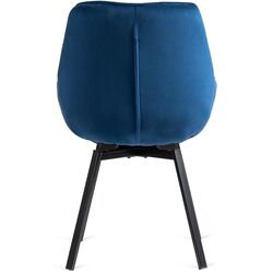 Стул Mebel Elite Luna (Dark Blue/Black) Thumb