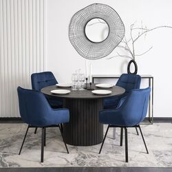 Стул Mebel Elite Luna (Dark Blue/Black) Thumb