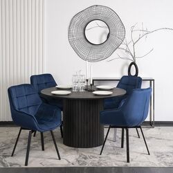 Стул Mebel Elite Luna (Dark Blue/Black) Thumb