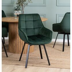 Стул Mebel Elite Luna (Green/Black)