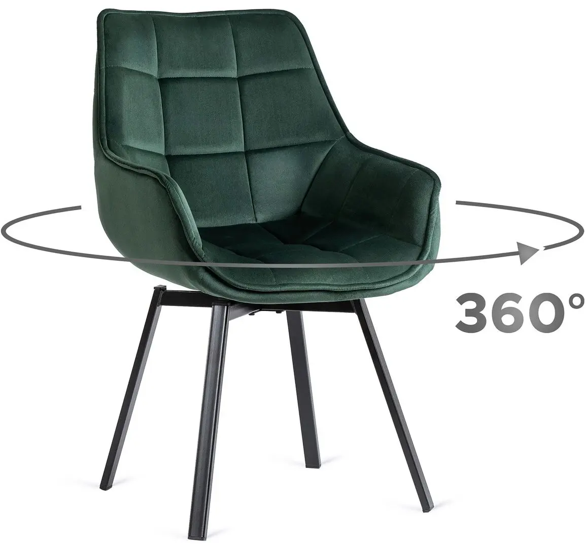 Стул Mebel Elite Luna (Green/Black) - 5