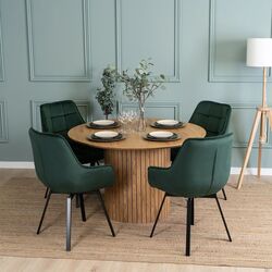 Стул Mebel Elite Luna (Green/Black) Thumb