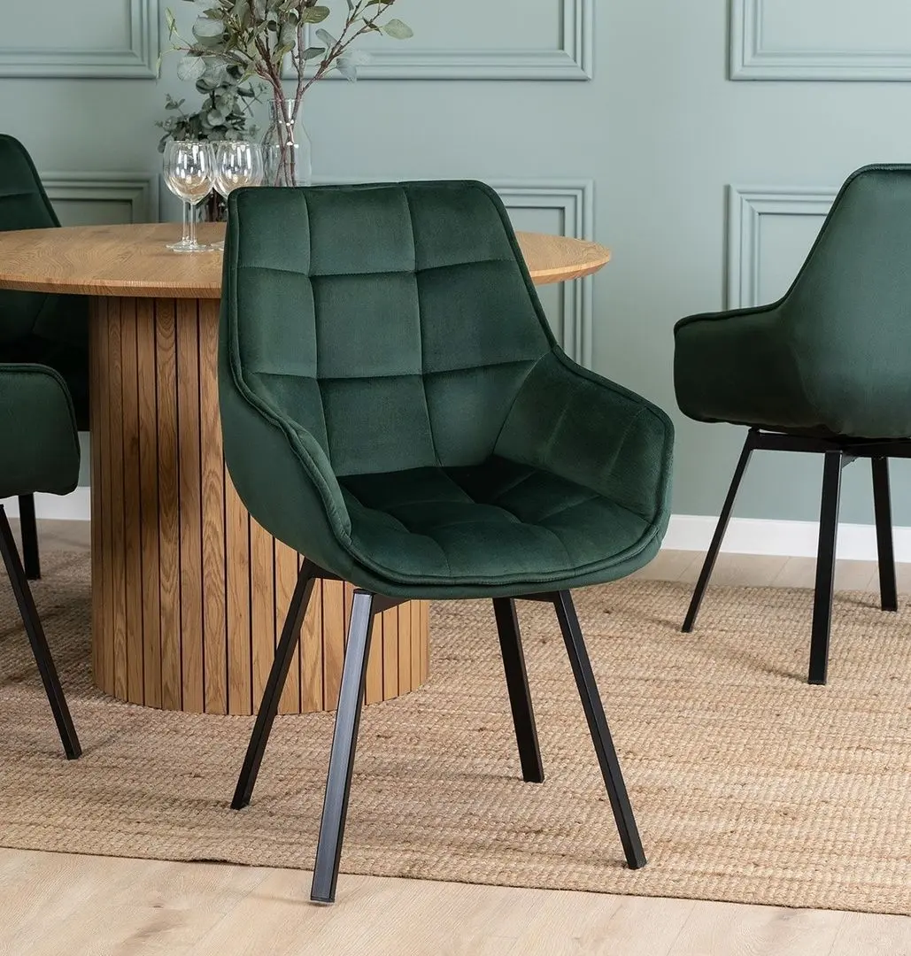 Стул Mebel Elite Luna (Green/Black)