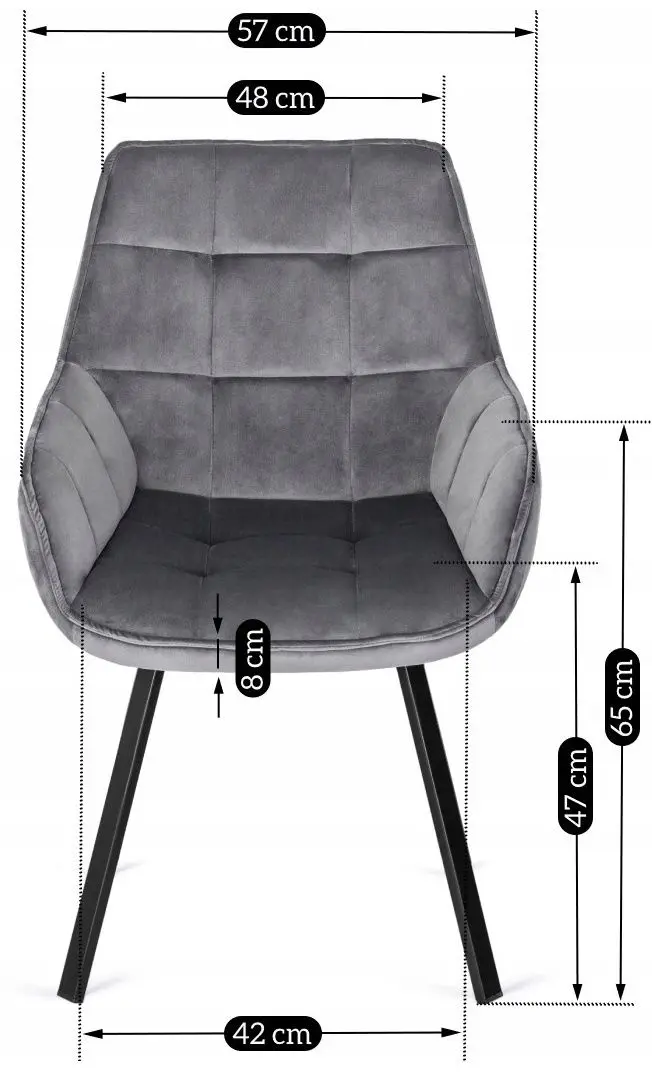 Scaun Mebel Elite Luna (Grey/Black)