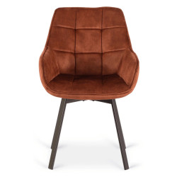 Стул Mebel Elite Luna (Terracotta/Black) Thumb