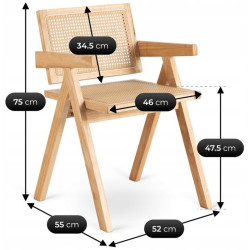 Scaun Mebel Elite Madera (Golden Oak) Thumb