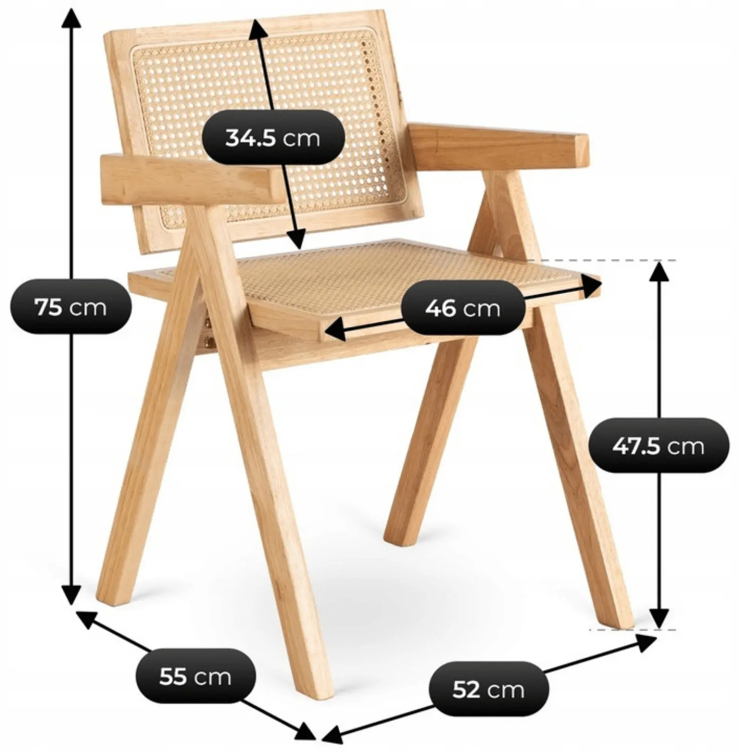Scaun Mebel Elite Madera (Golden Oak) - 7