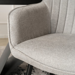 Scaun Mebel Elite Malaga (Grey/Black) Thumb