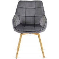 Scaun Mebel Elite Mia (Grey/Gold) Thumb