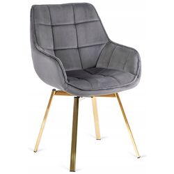 Scaun Mebel Elite Mia (Grey/Gold) Thumb