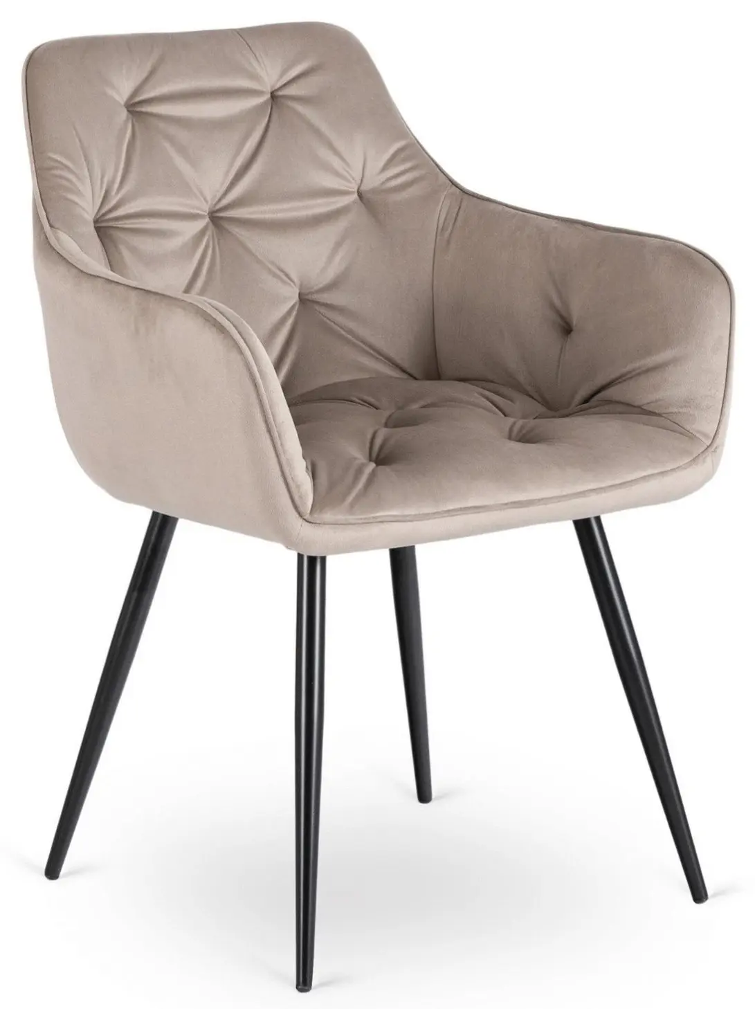 Scaun Mebel Elite Modesto Velour (Beige/Black) - 2