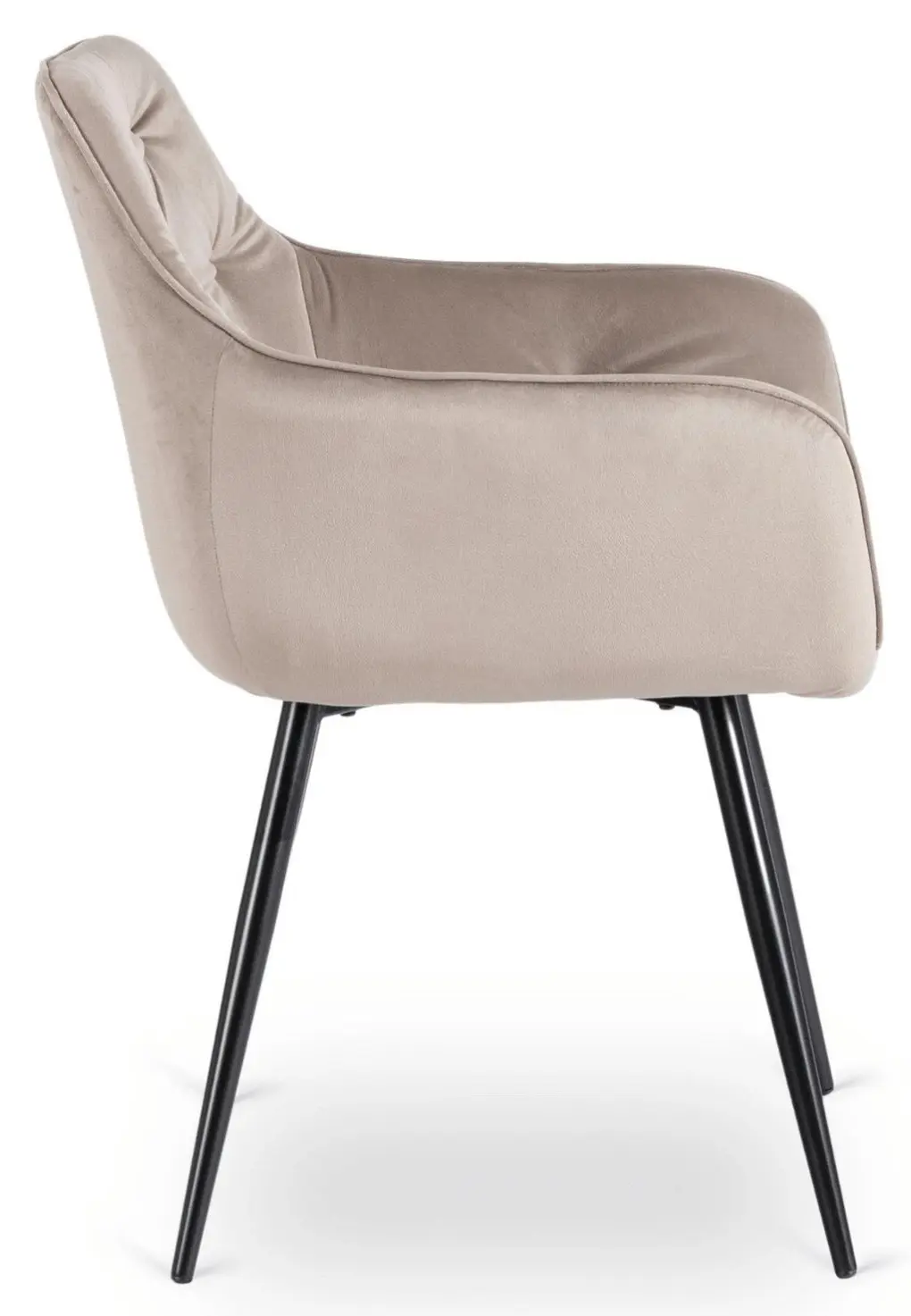 Scaun Mebel Elite Modesto Velour (Beige/Black) - 3