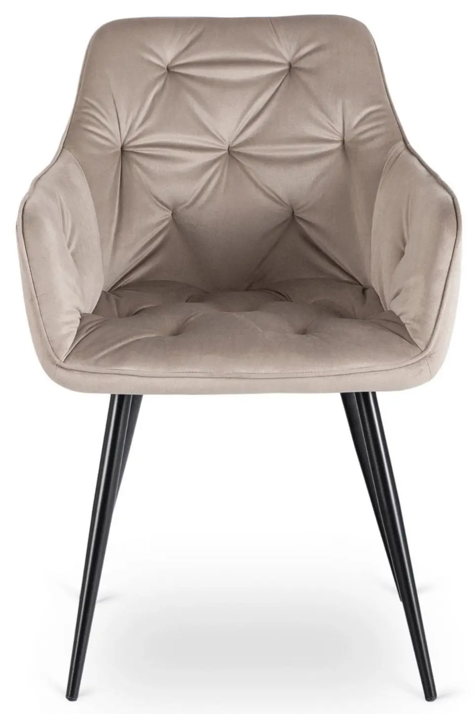 Scaun Mebel Elite Modesto Velour (Beige/Black) - 4