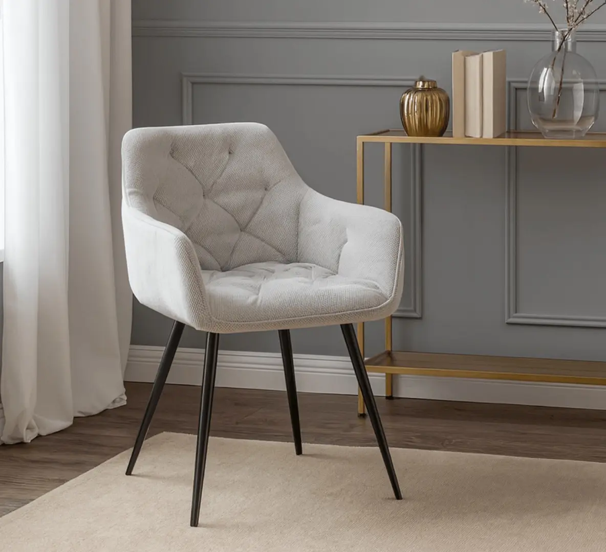 Scaun Mebel Elite Modesto (Beige/Black)