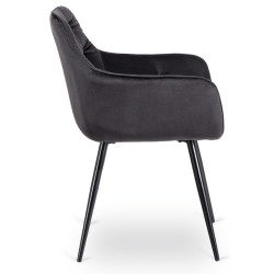 Стул Mebel Elite Modesto Velour (Black) Thumb