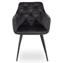 Стул Mebel Elite Modesto Velour (Black) Thumb