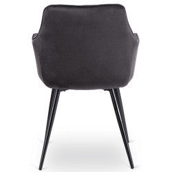 Стул Mebel Elite Modesto Velour (Black) Thumb