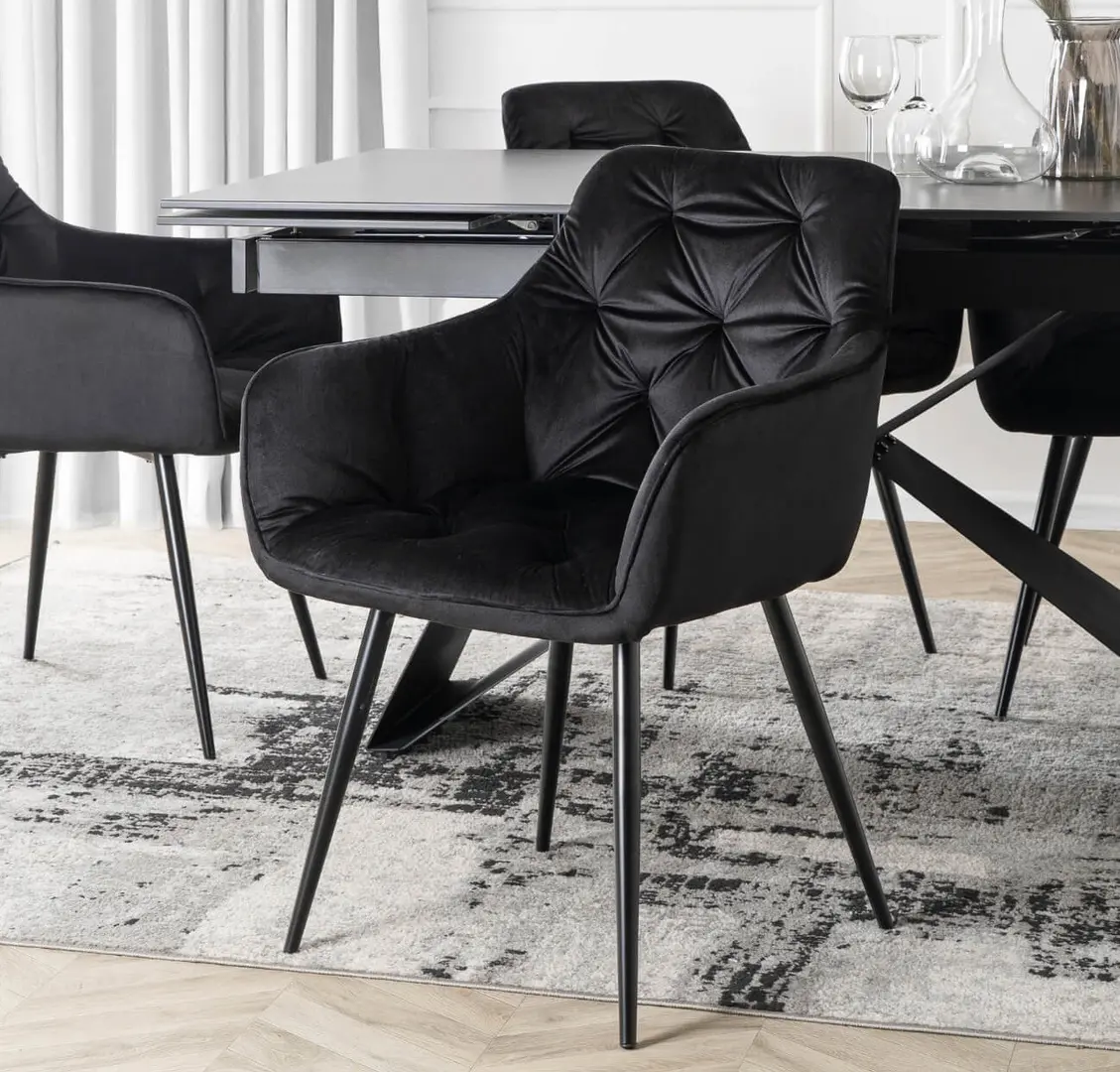 Стул Mebel Elite Modesto Velour (Black)