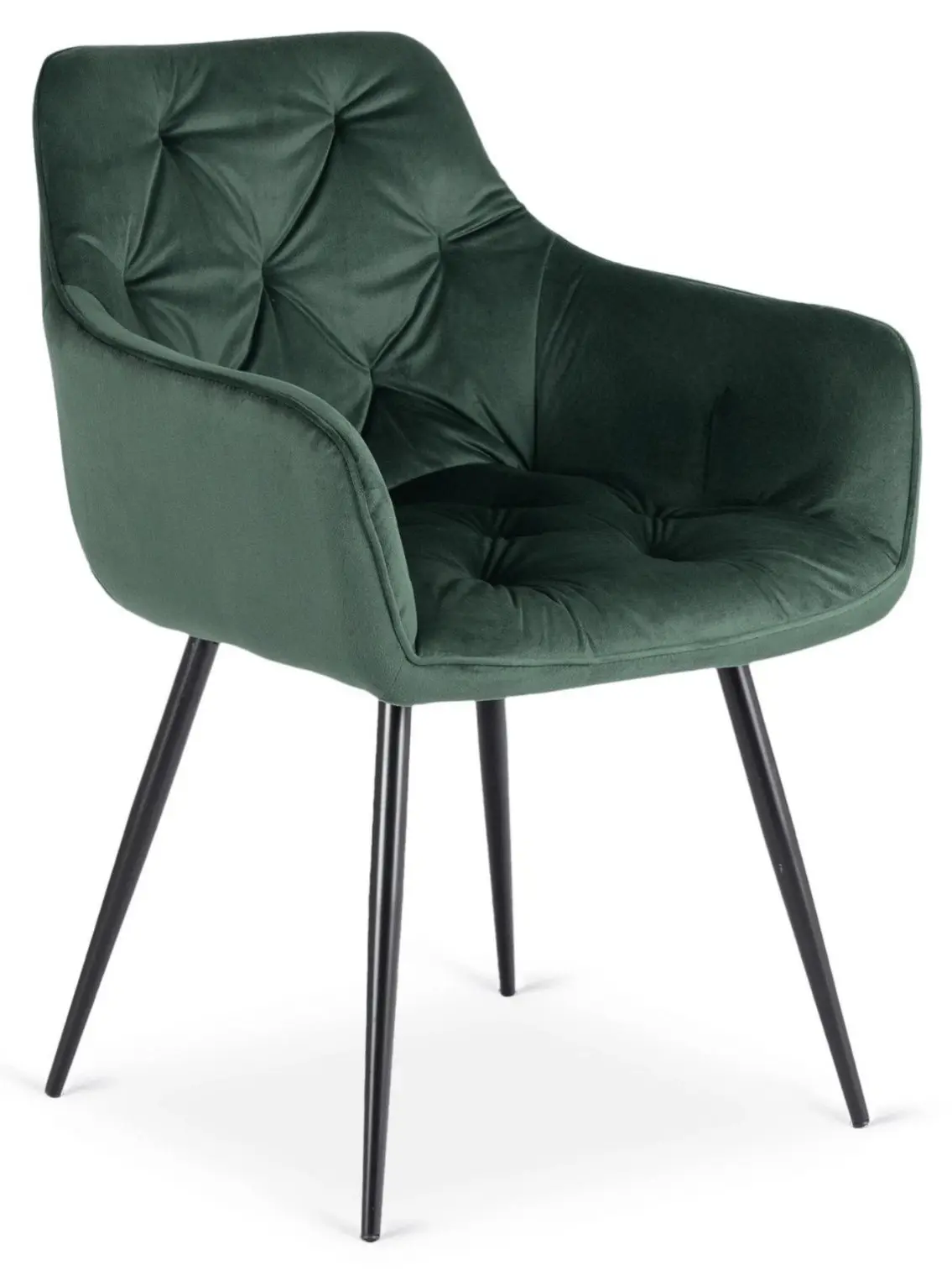 Стул Mebel Elite Modesto Velour (Green/Black) - 2