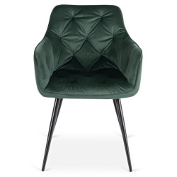 Стул Mebel Elite Modesto Velour (Green/Black) Thumb