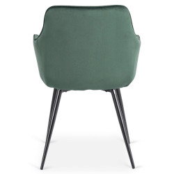 Стул Mebel Elite Modesto Velour (Green/Black) Thumb