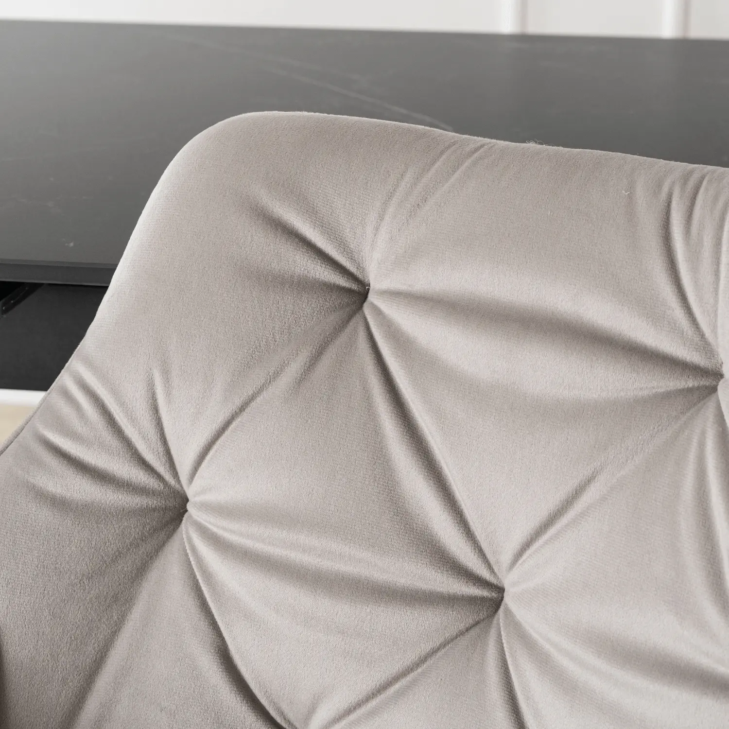 Scaun Mebel Elite Modesto Velour (Grey/Black)