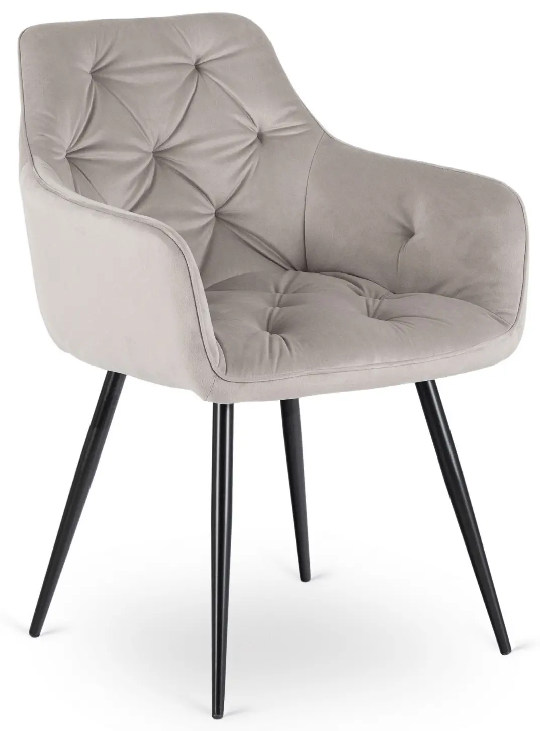 Scaun Mebel Elite Modesto Velour (Grey/Black)