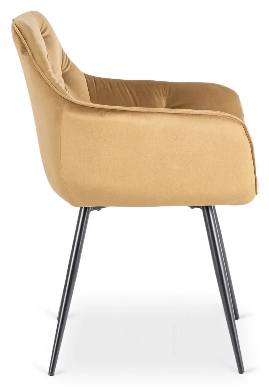 Scaun Mebel Elite Modesto Velour (Mustard/Black)