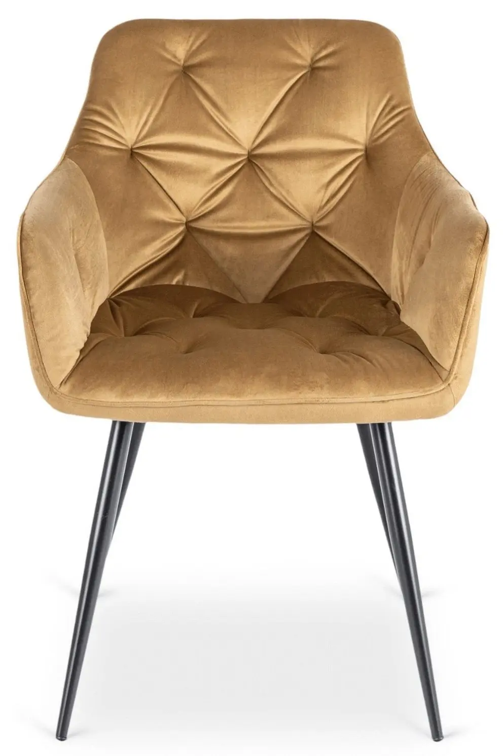 Scaun Mebel Elite Modesto Velour (Mustard/Black)