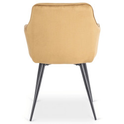 Scaun Mebel Elite Modesto Velour (Mustard/Black) Thumb