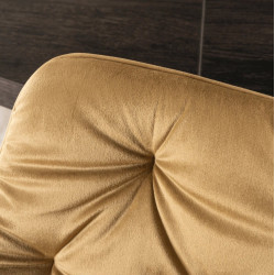 Scaun Mebel Elite Modesto Velour (Mustard/Black) Thumb