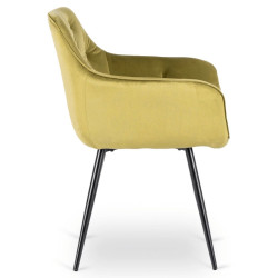Scaun Mebel Elite Modesto Velour (Pistachio/Black) Thumb
