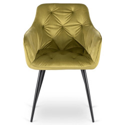 Scaun Mebel Elite Modesto Velour (Pistachio/Black) Thumb