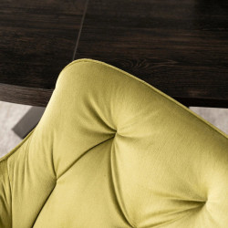 Scaun Mebel Elite Modesto Velour (Pistachio/Black) Thumb