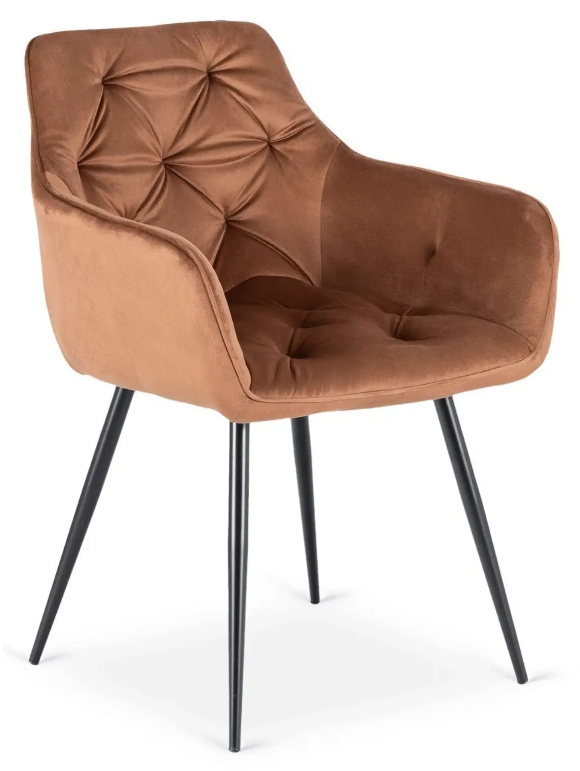 Scaun Mebel Elite Modesto Velour (Terracotta/Black)