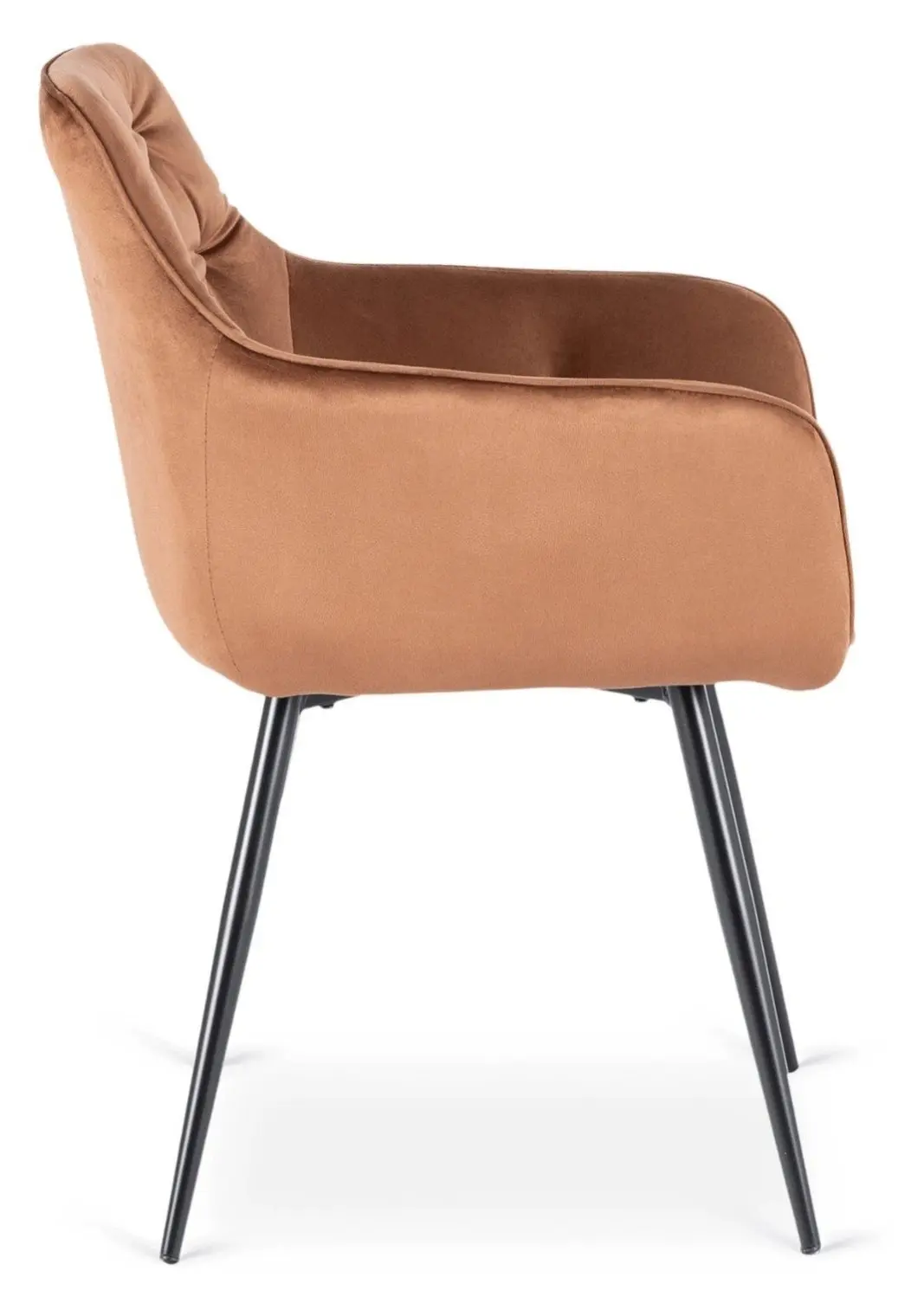 Scaun Mebel Elite Modesto Velour (Terracotta/Black)