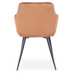 Scaun Mebel Elite Modesto Velour (Terracotta/Black) Thumb
