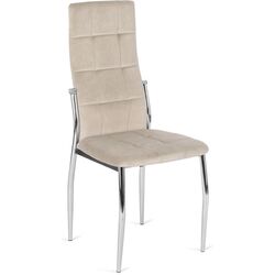 Стул Mebel Elite Molly Velvet (Beige/Silver) Thumb