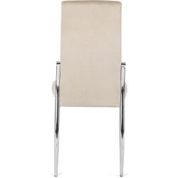 Стул Mebel Elite Molly Velvet (Beige/Silver) Thumb