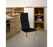 Scaun Mebel Elite Molly Velvet (Black/Silver)