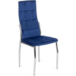 Scaun Mebel Elite Molly Velvet (Dark Blue/Silver) Thumb