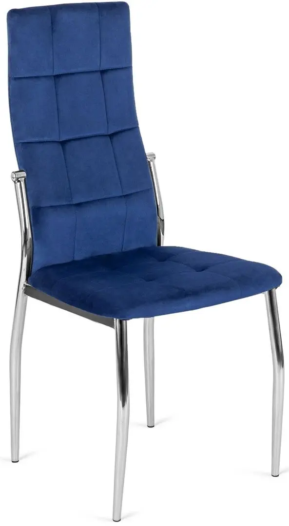 Scaun Mebel Elite Molly Velvet (Dark Blue/Silver)