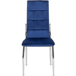 Scaun Mebel Elite Molly Velvet (Dark Blue/Silver) Thumb