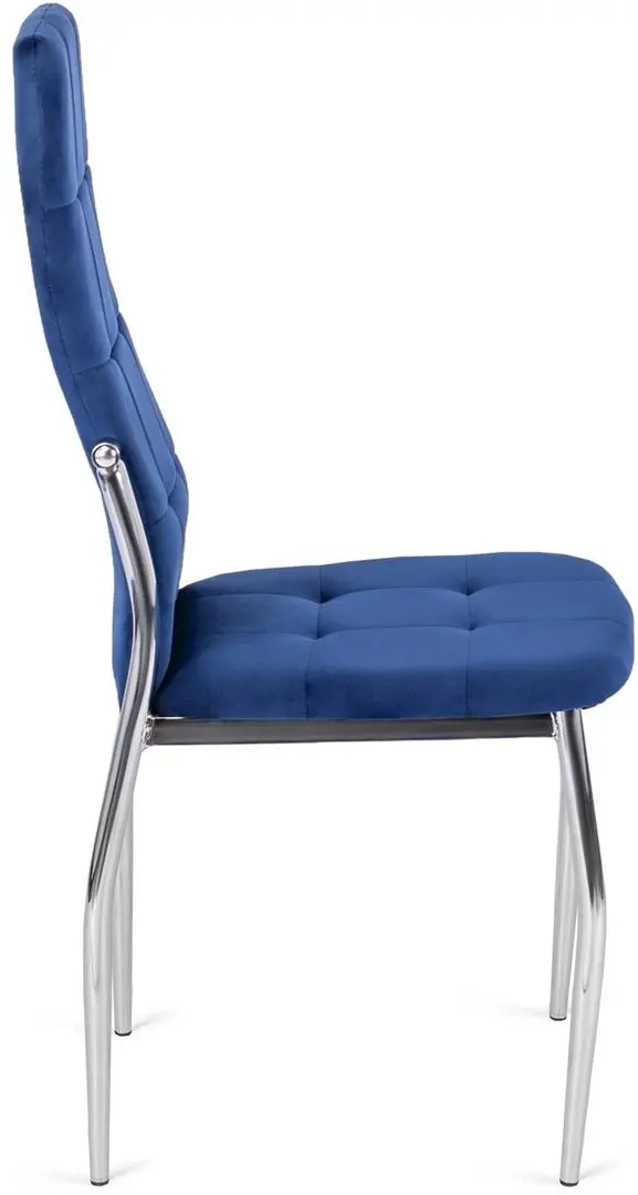 Scaun Mebel Elite Molly Velvet (Dark Blue/Silver)