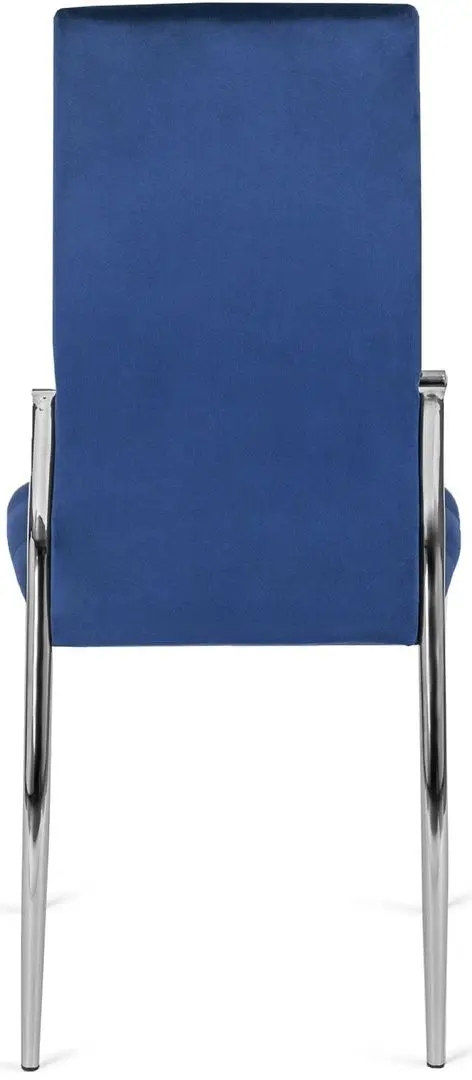 Scaun Mebel Elite Molly Velvet (Dark Blue/Silver)